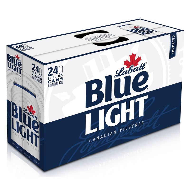 Labatt Blue Light Canadian Pilsener Beer - 24pk/12 fl oz Cans
