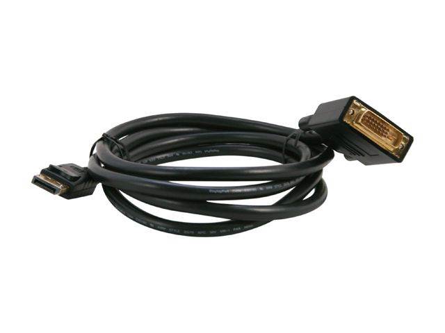 Kaybles DP-DVI-6FT 6 ft. DisplayPort to DVI Cable, Display Port (DP) to DVI-D Male to Male Adapter Cable 1080P Compatible with PC, Laptop, HDTV, Projector, Monitor, and More, Gold-Plated