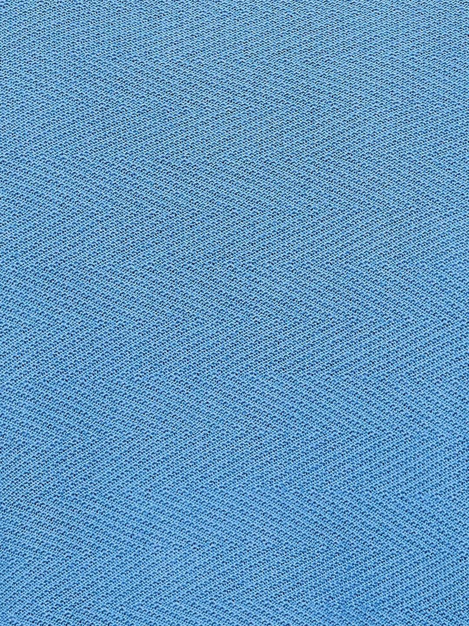 BOSSINI Blue Cotton Regular Fit Texture Sweater