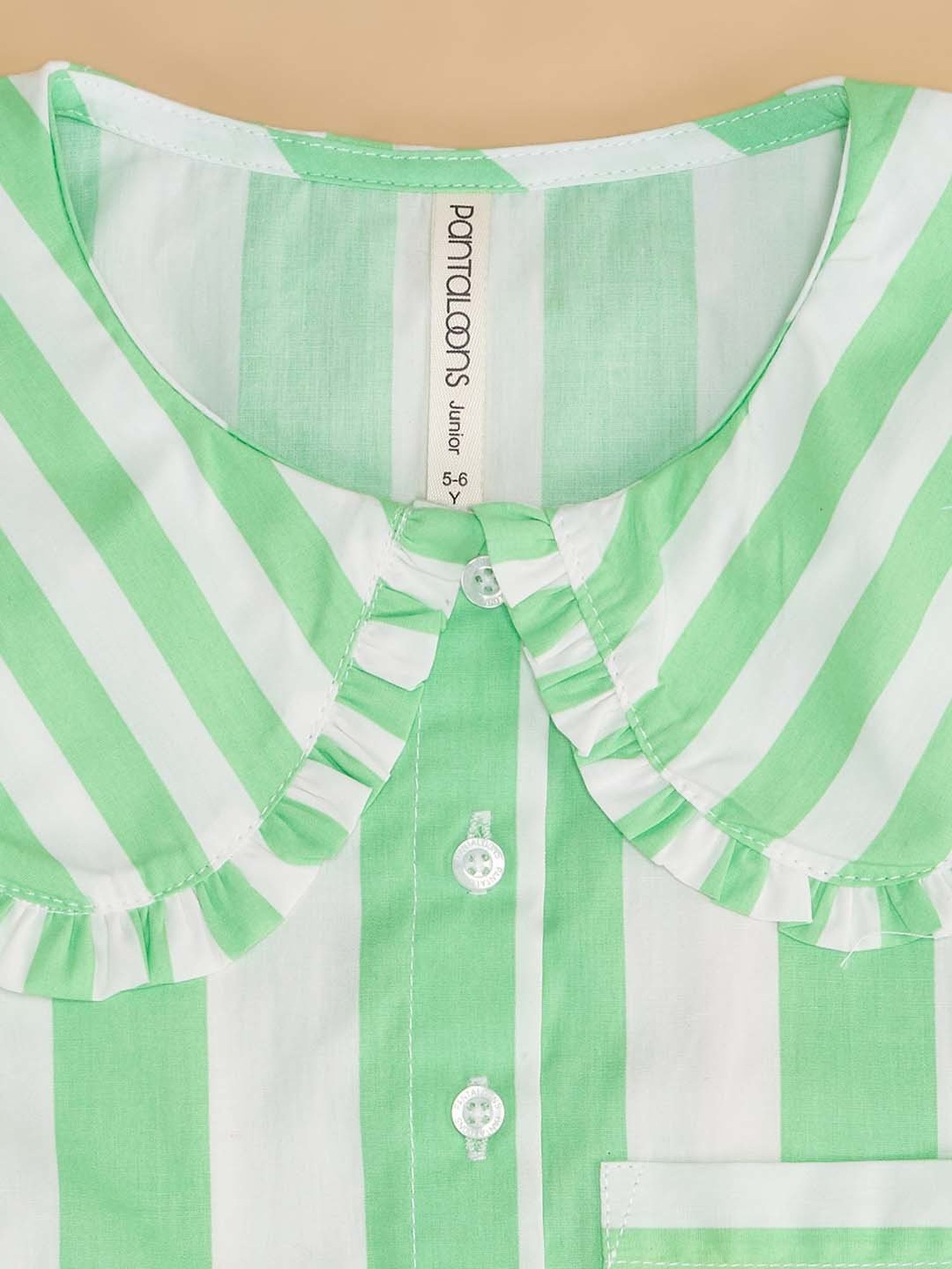 Akkriti by Pantaloons Kids Red & Cream Embroidered Kurta Set