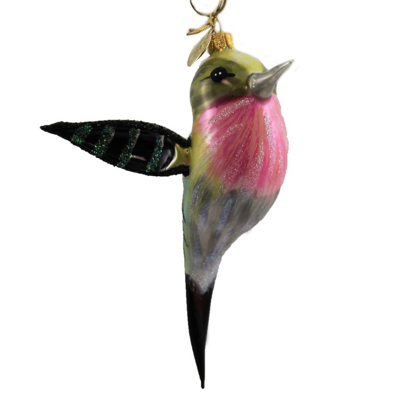 Morawski 5.0" Ruby Throated Hummingbird Ornament Summer Bird Nectar  -  Tree Ornaments