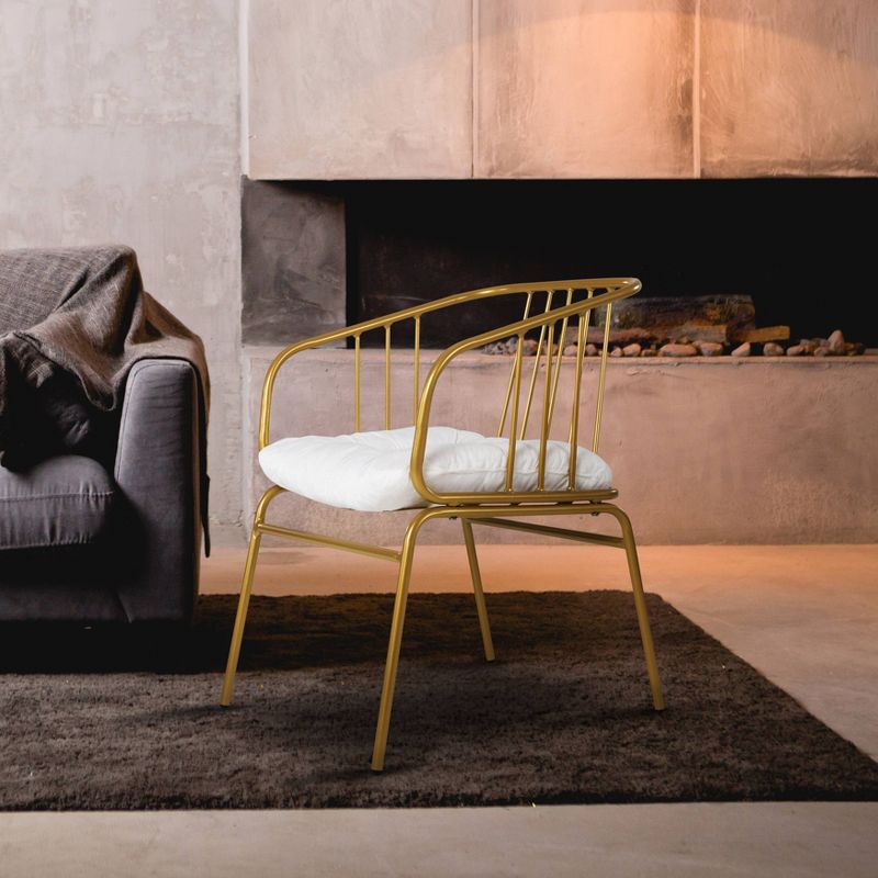 Iron Single Chair Golden - Nuu Garden