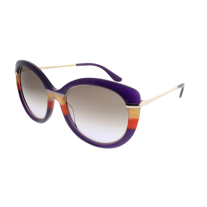 Salvatore Ferragamo  506 Womens Cat-Eye Sunglasses Violet Orange 55mm