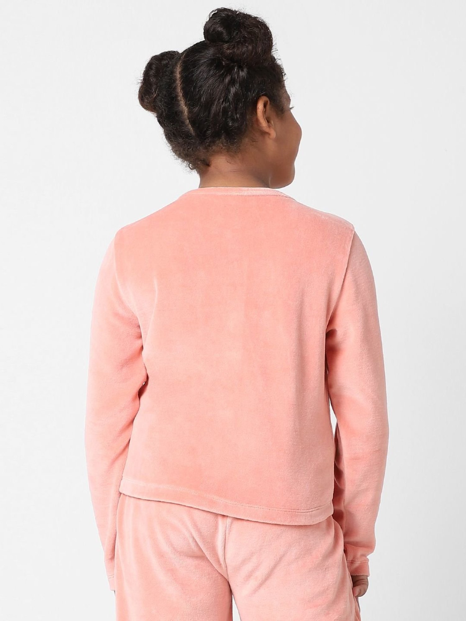 KIDS ONLY Kids Pink Cotton Printed Full Sleeves Cardigan