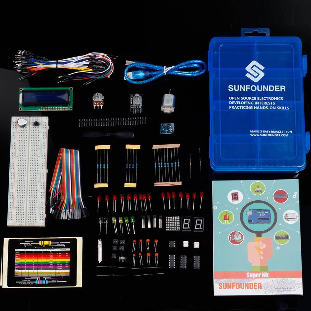 SunFounder Project Super Starter Kit for Arduino UNO R3 Mega2560 Mega328 Nano-OEM