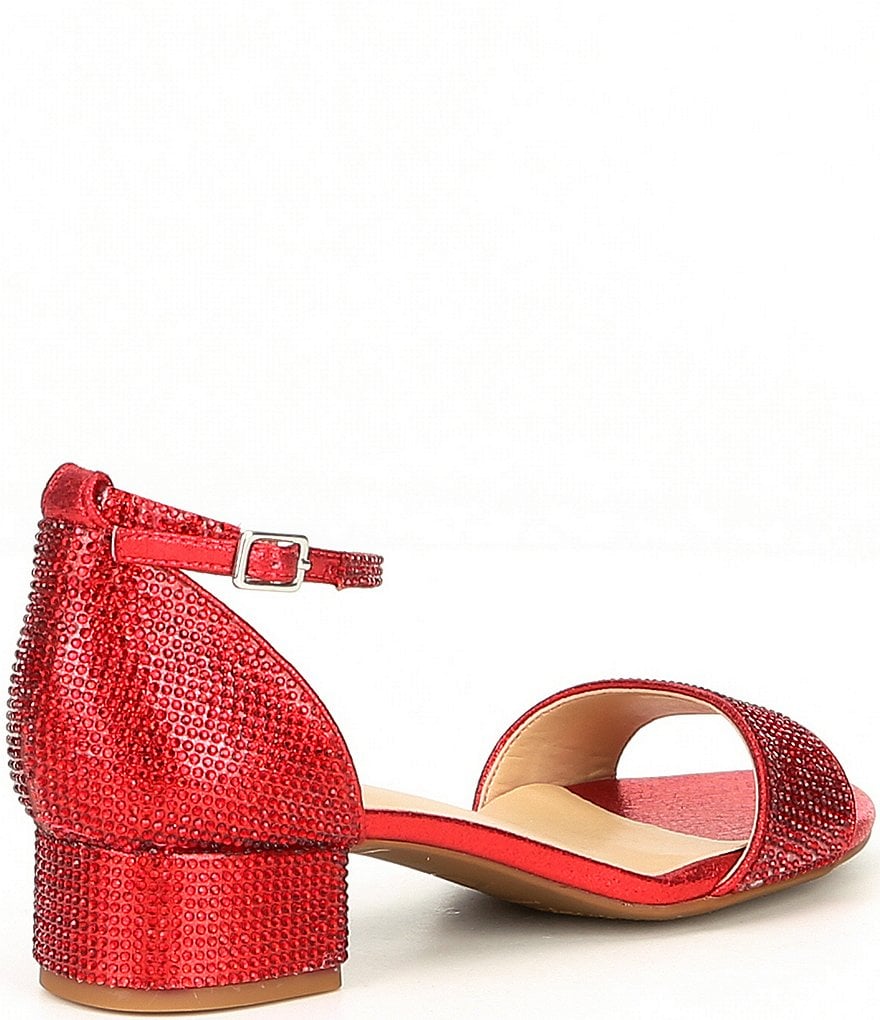 GB Girls' Amaze-Girl Rhinestone Two Piece Sandals (Youth)