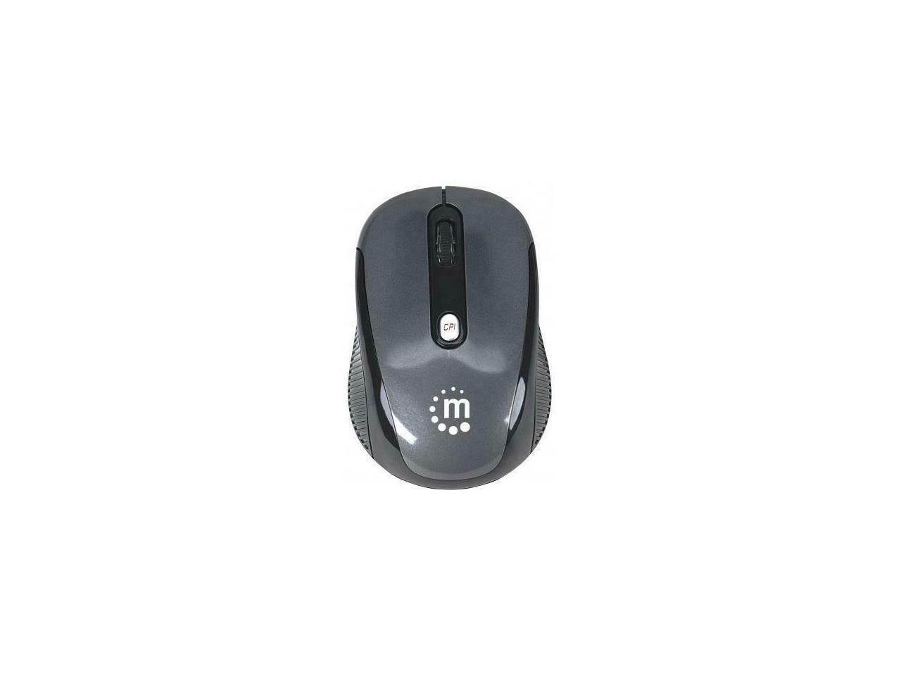 Manhattan 177795 Manhattan performance wireless optical mouse - black/silver