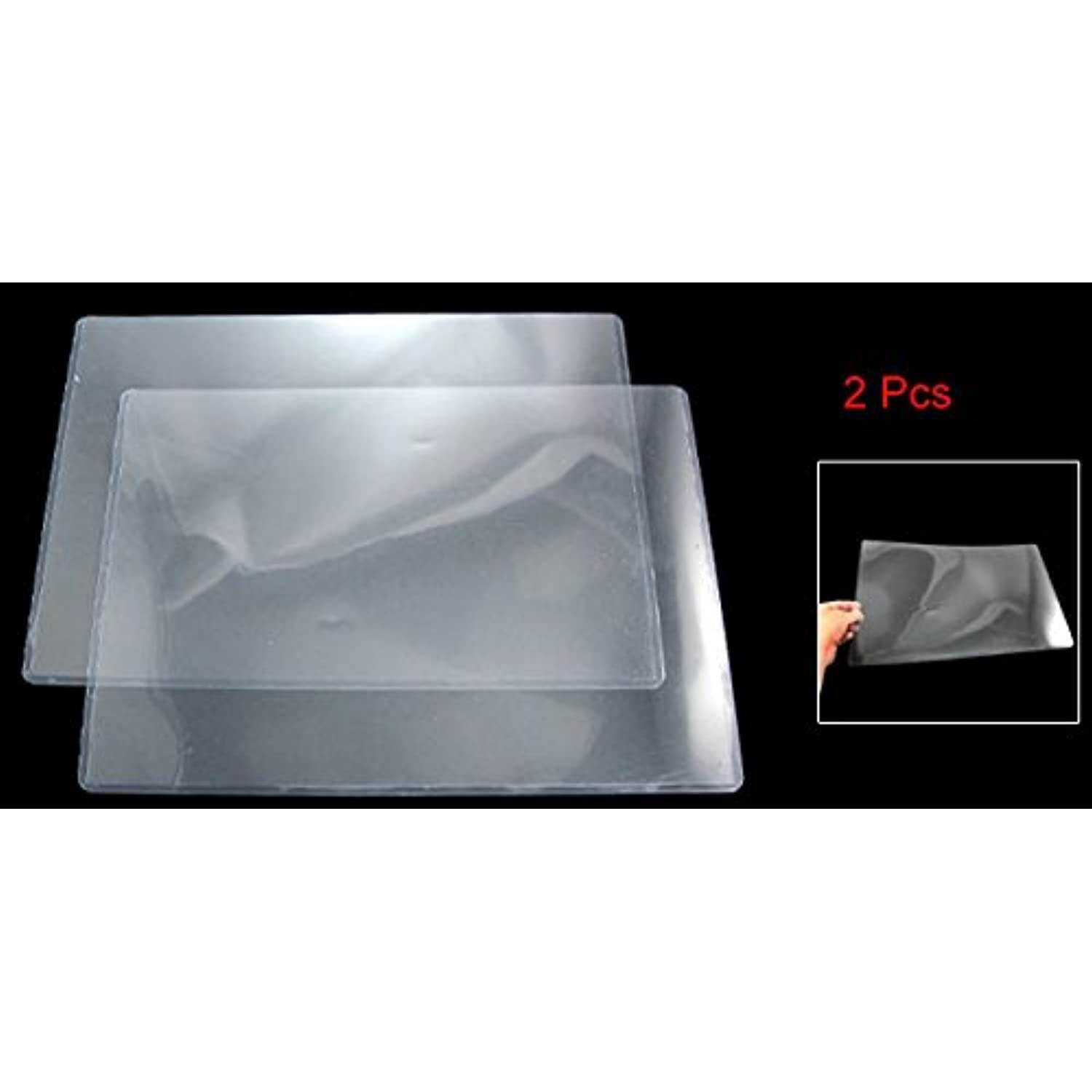 Uxcell Plastic A4 Document Files Photos Cards Storage/Box, 2 Pieces, Clear