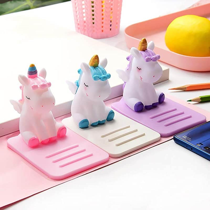 Phone Holder - 3 Pack Adjustable Stand - Lovely Animal Desktop Cell Phone Stand, Creative Cartoon Multi-Function Desk Phone Stand, Smartphone Dock, Accessories Desk, Gift for Girl