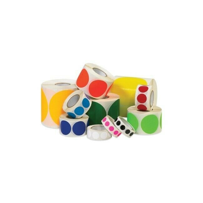 Tape Logic Inventory Circle Labels, 4", Dark Blue, 500/Roll