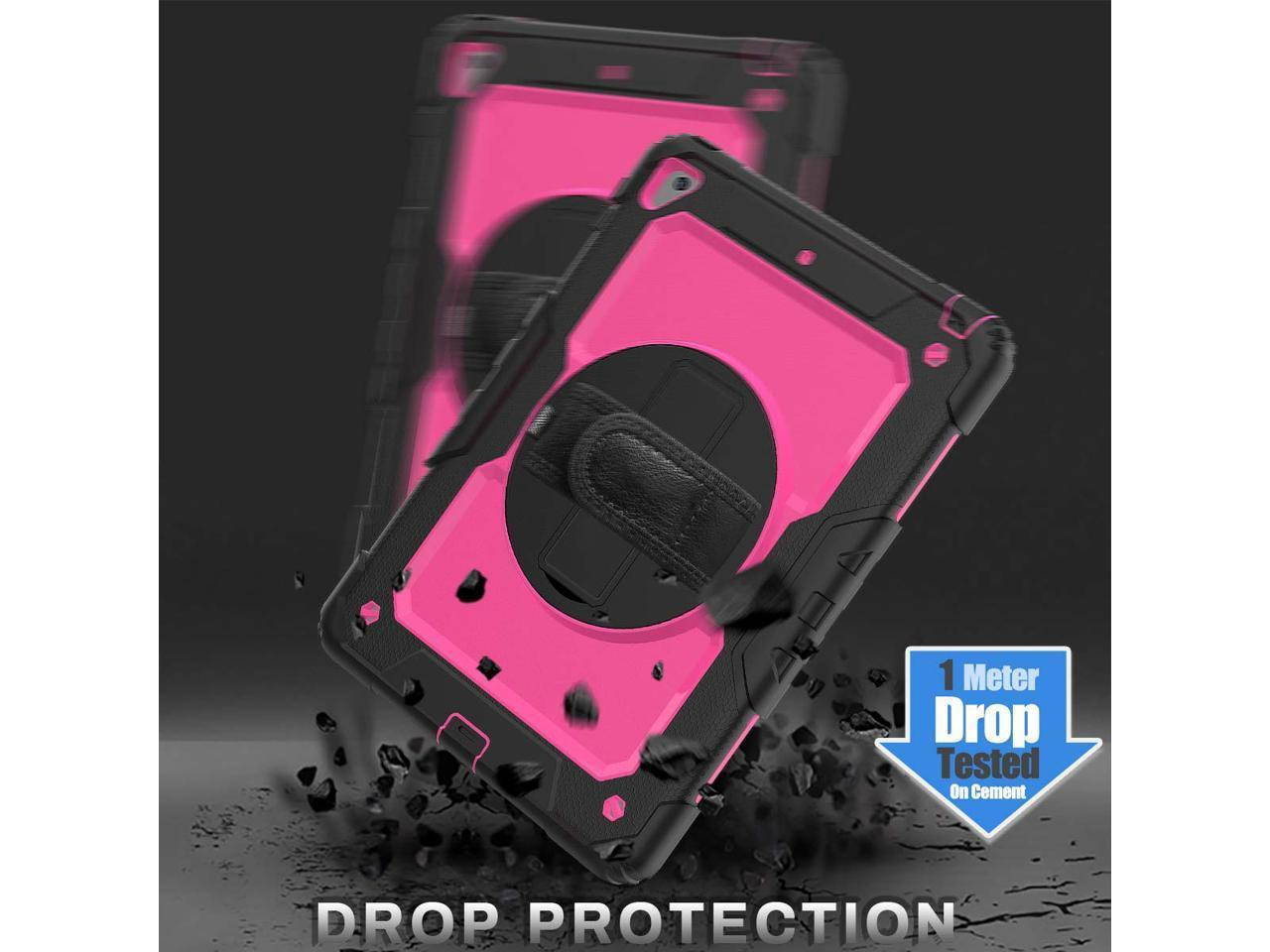 iPad 9.7 2018 2017 Case iPad Air 2 Case iPad Pro 9.7 Case Heavy Duty Rugged Shockproof Protective Hard Case Cover For for Apple iPad 6th / 5th Generation / iPad Air 2 / iPad Pro 9.7 inch