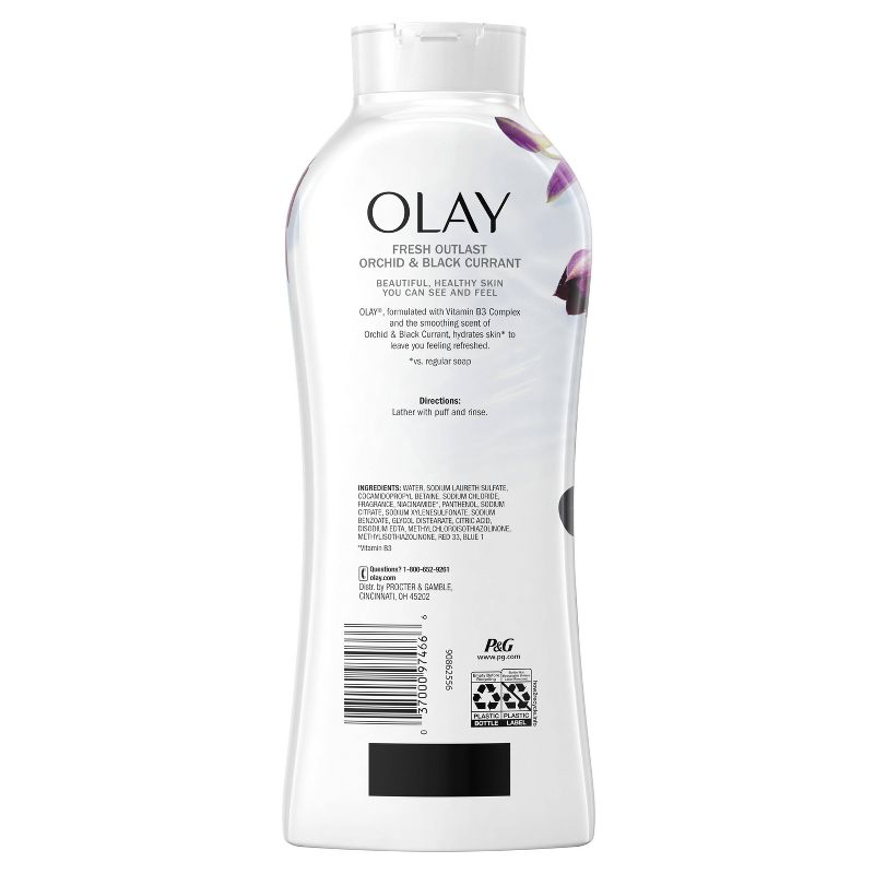 Olay Fresh Outlast Body Wash Orchid & Black Currant - 22 fl oz