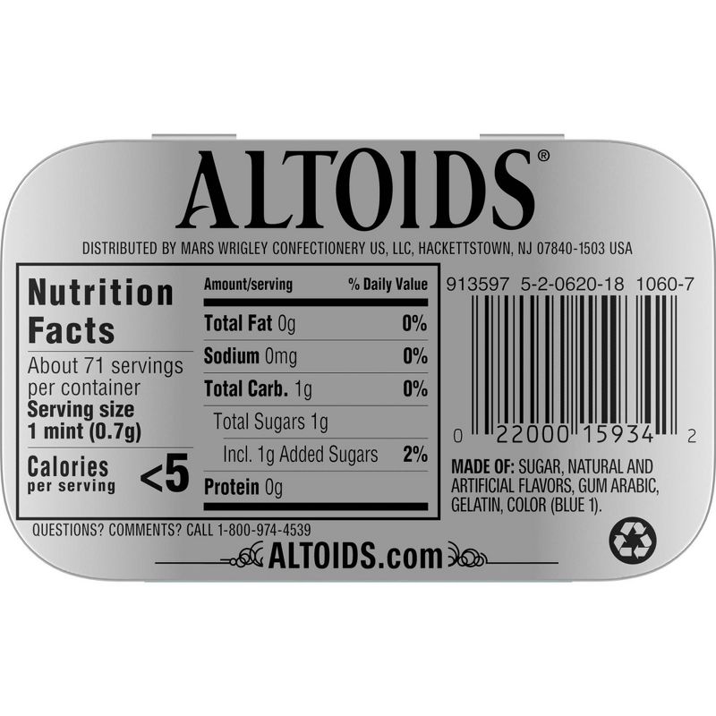 Altoids Wintergreen Mint Candies - 1.76oz