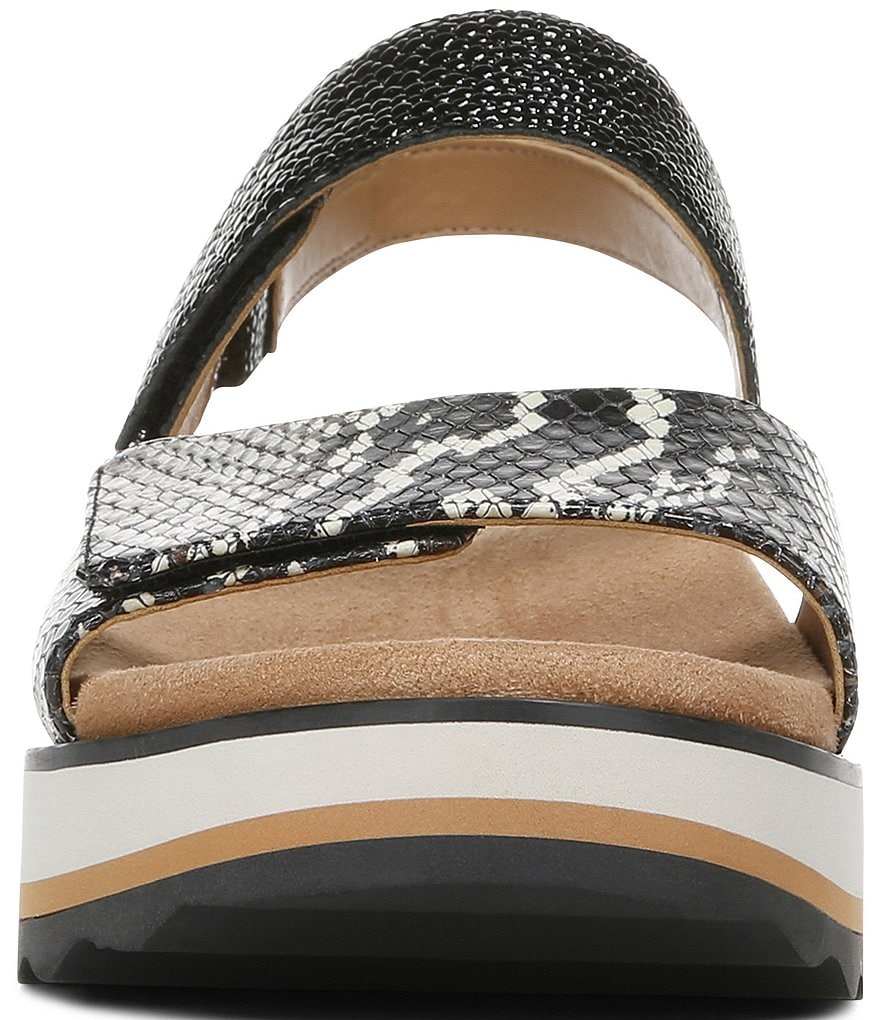 Vionic Brielle Snake Print Wedge Platform Sandals