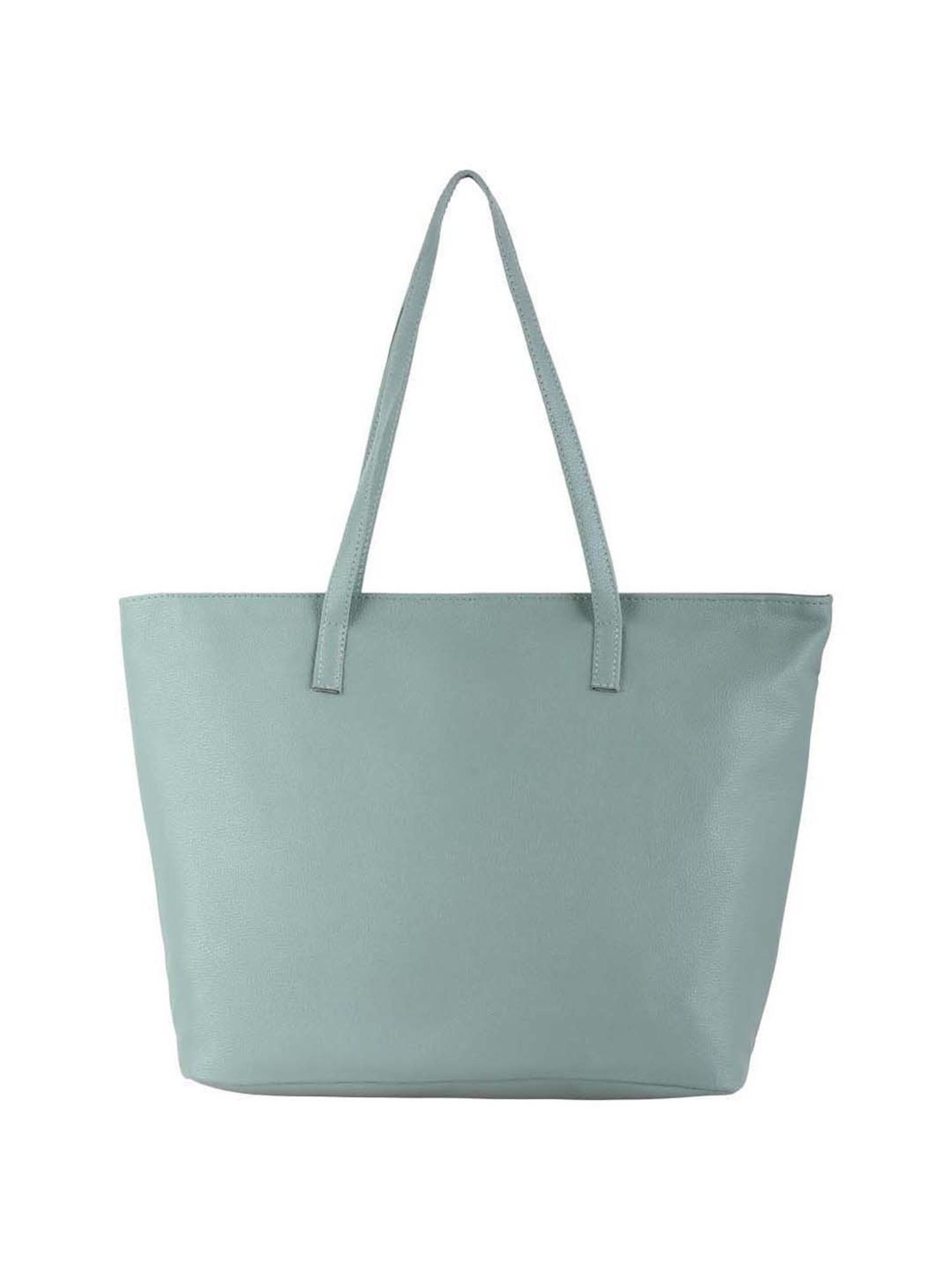 Toteteca Green Solid Medium Tote Handbag