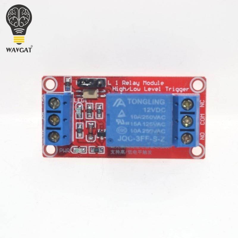 One 1 Channel 12V Relay Module Board Shield with Optocoupler Support High and Low Level Trigger for Arduino WAVGAT