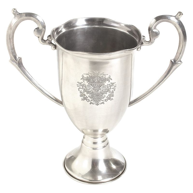 Nickel Etched Trophy with Handles - Go Home