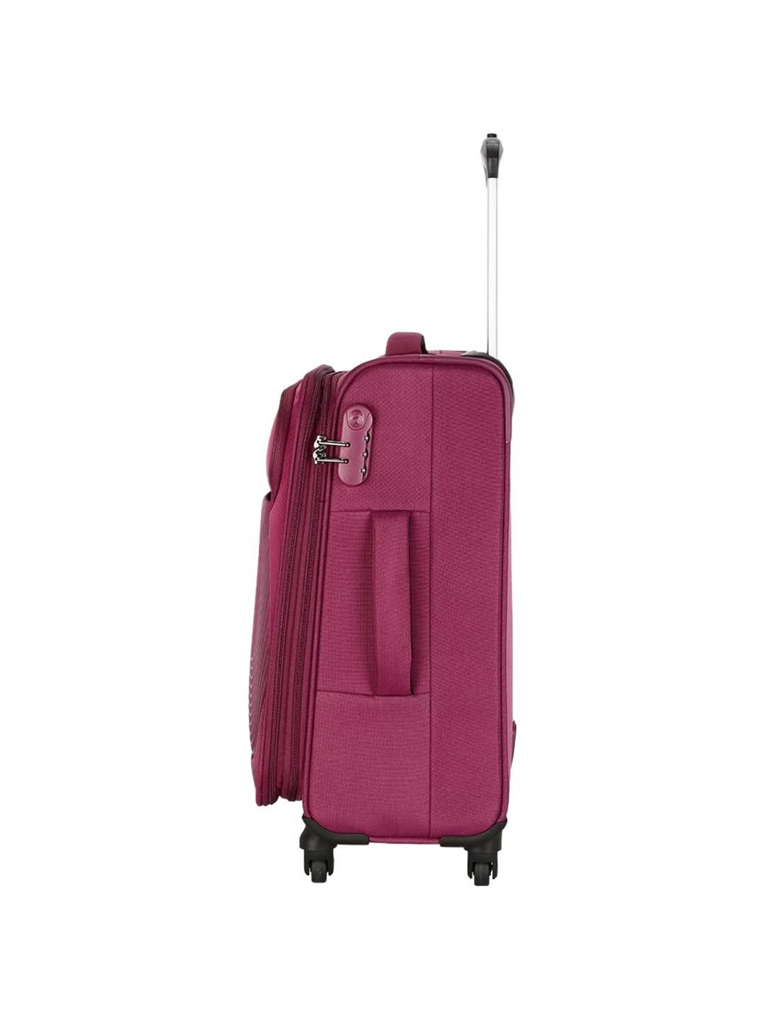 American Tourister Southside Lite Magenta Striped Soft Cabin Trolley Bag - 58 cm