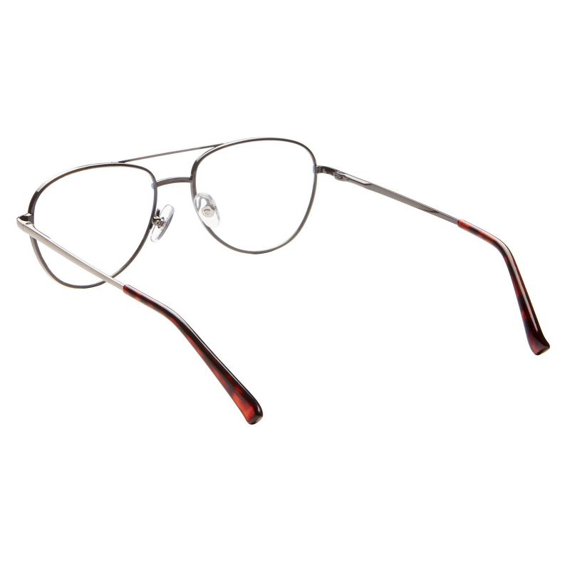 ICU Eyewear Screen Vision Blue Light Filtering Aviator Gunmetal Glasses