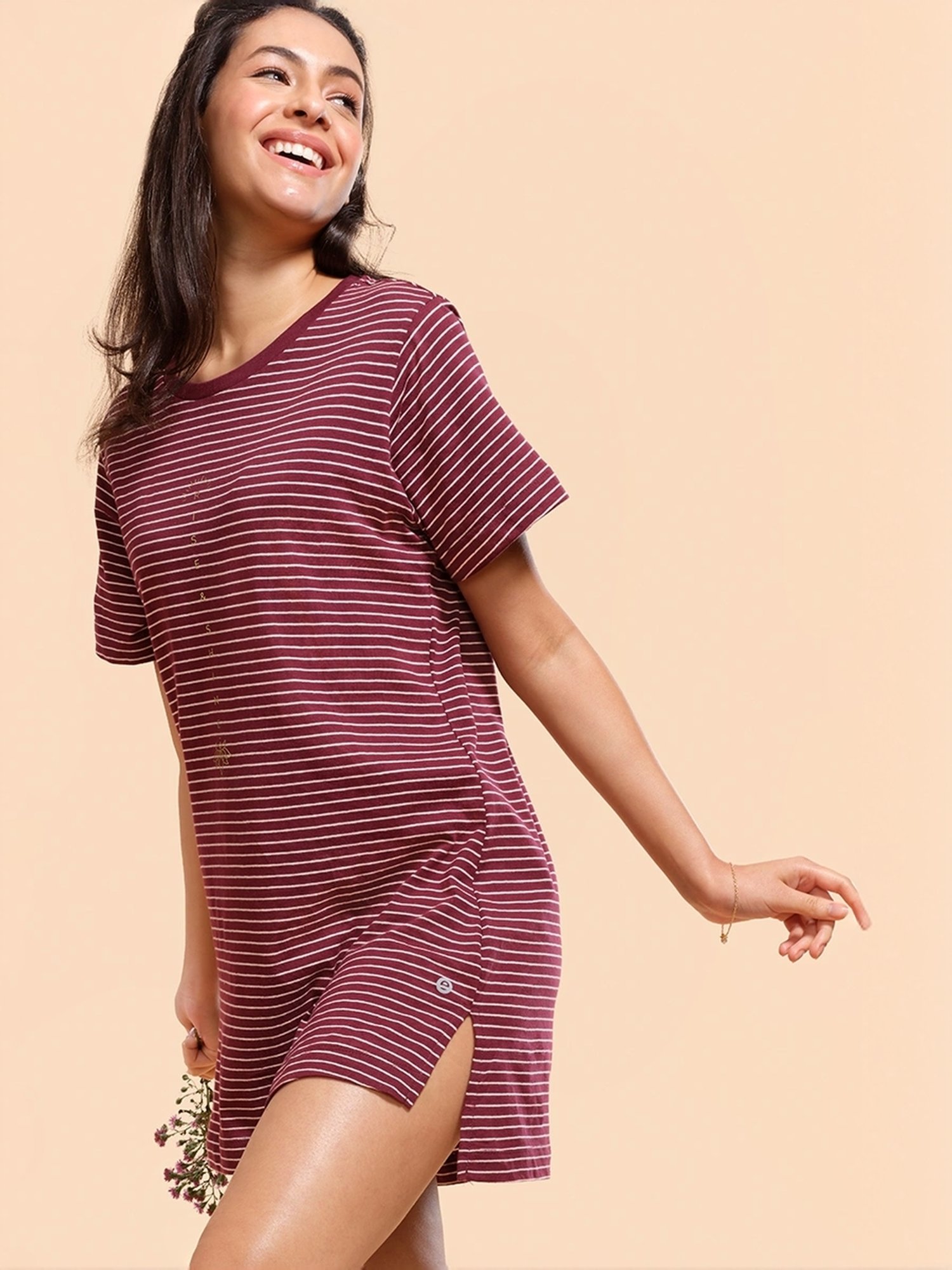 Enamor Charcoal Black Printed Lounge Pants