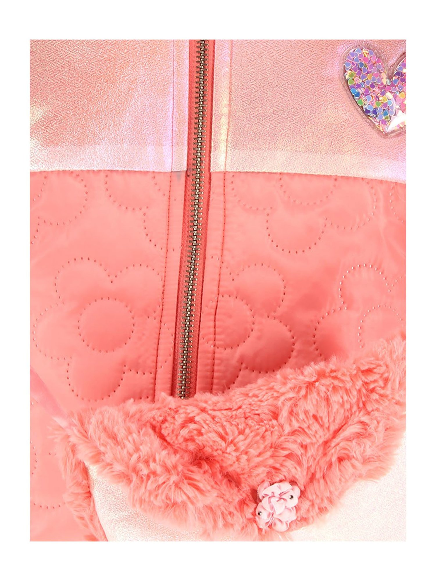 Elle Kids Black Self Pattern Jacket