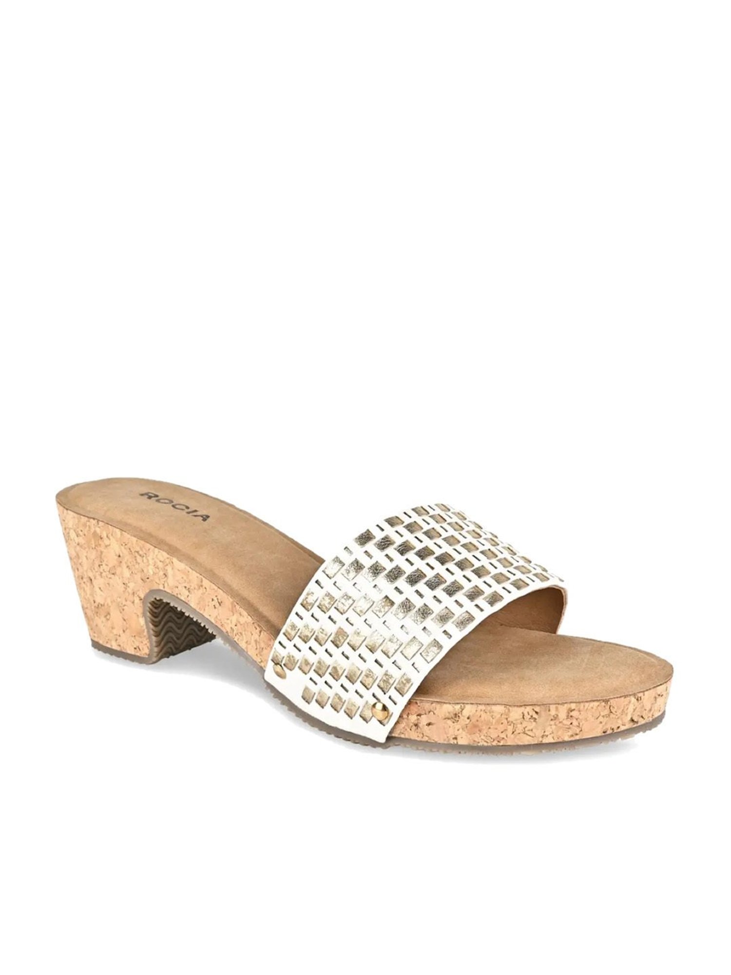 Rocia by Regal Women's Cream Casual Sandals