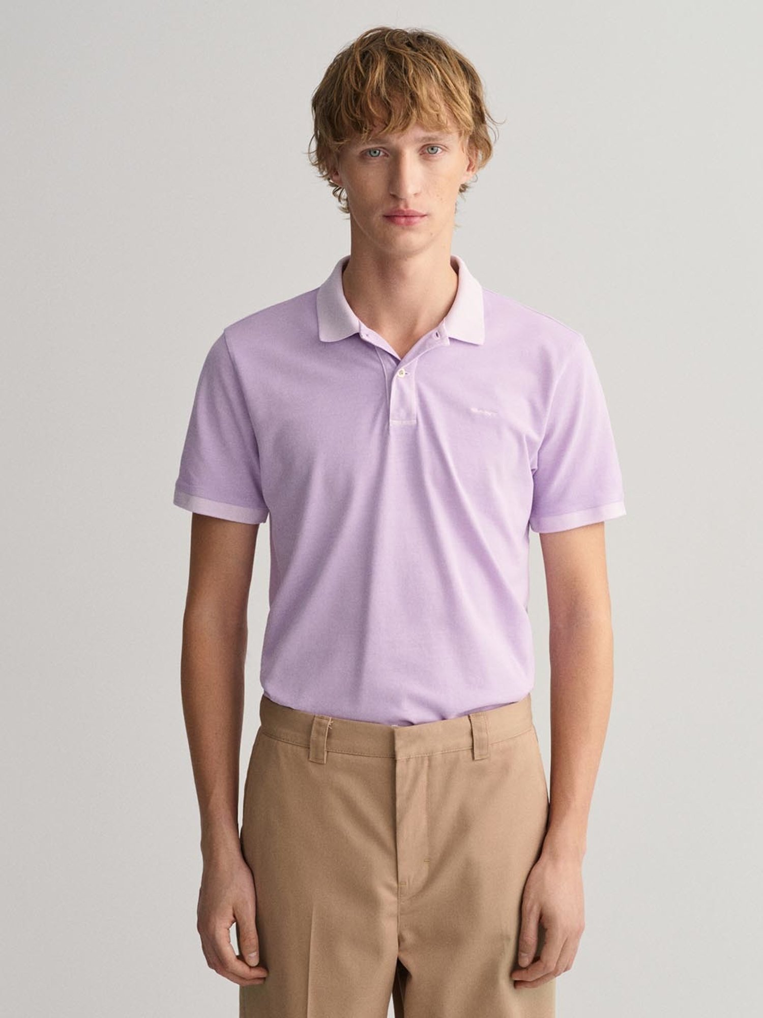 GANT Purple Cotton Regular Fit Polo T-Shirt