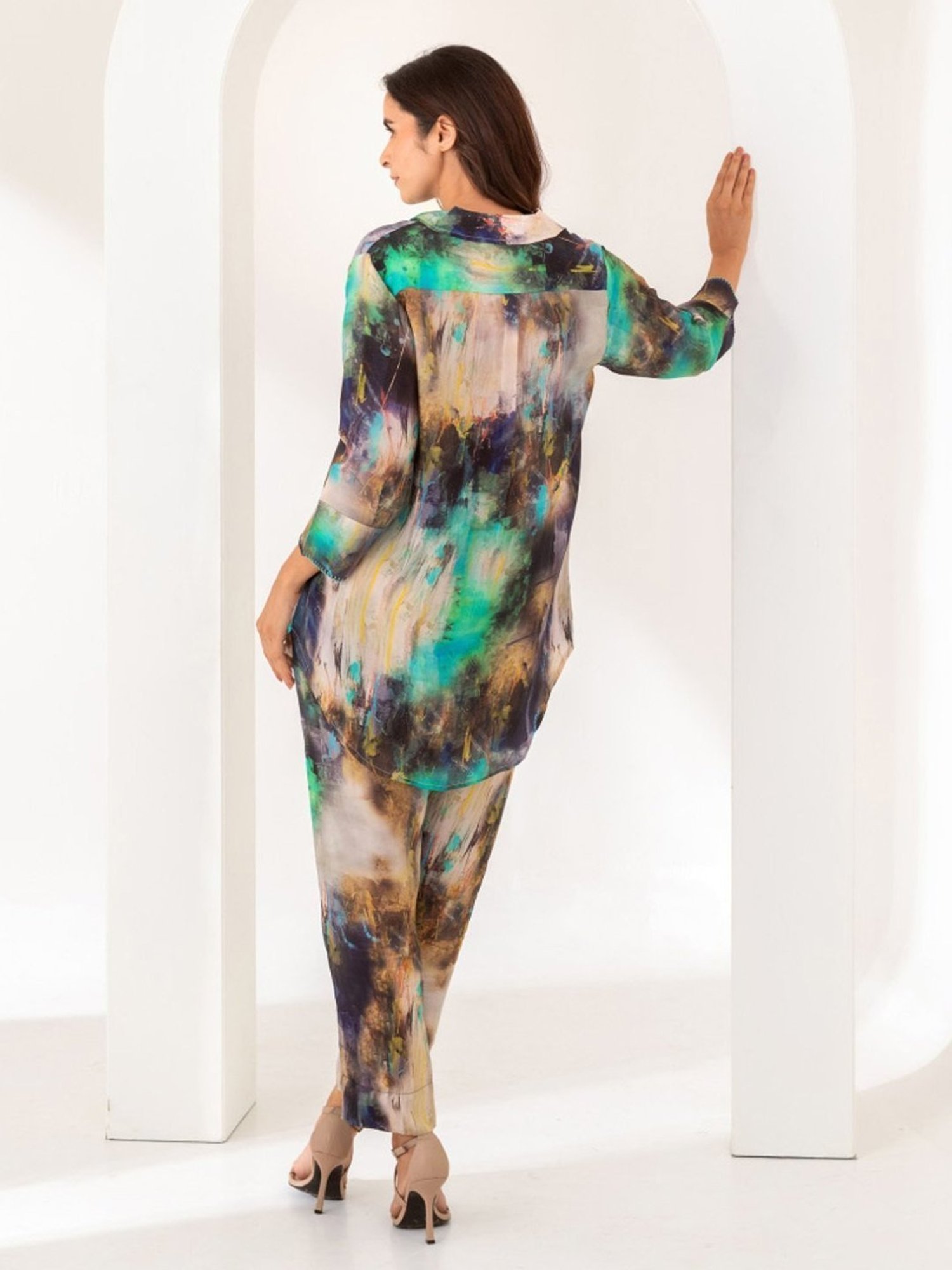 Kameez By Pooja Multi Color Shirt with Pant