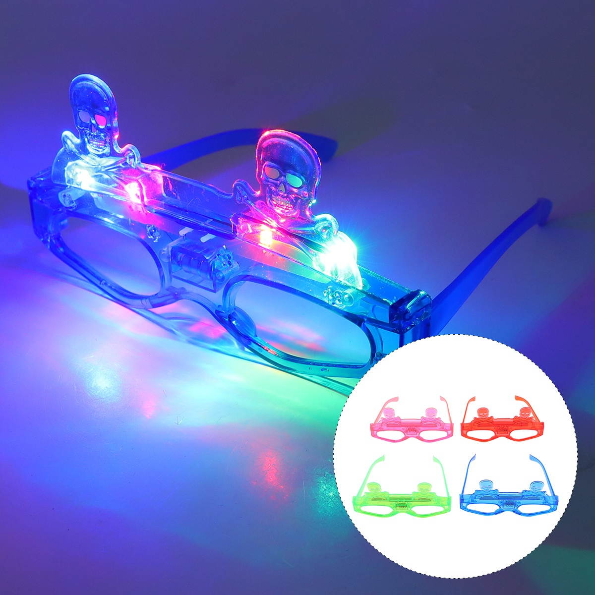 4pcs Halloween Glow Glasses Children's Toy for Party Bar Nightclub Pumpkin Style