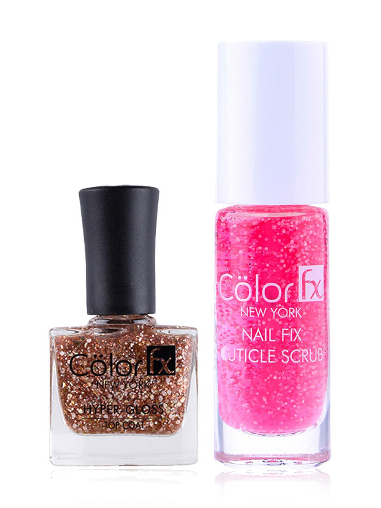 Color Fx Nail Fix Cure-In Mask, Moisturizer, Nail Enamel Remover & Nail Buffer Combo, Pack of 4