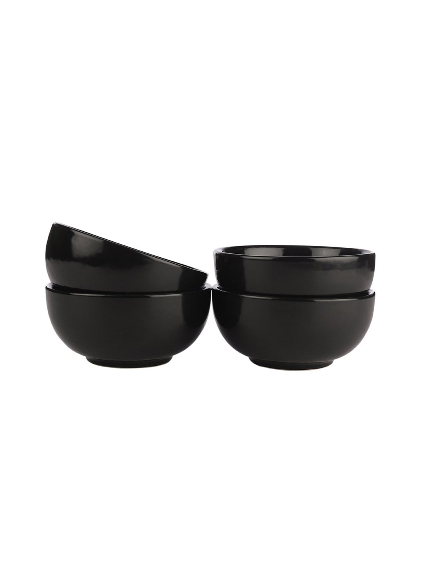 VarEesha Black Ceramic 10 Piece Dinner Set