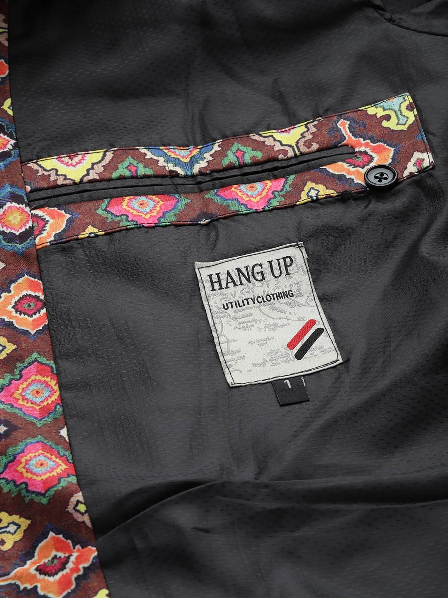 Hangup Brown Printed Full Sleeves Kurta Set