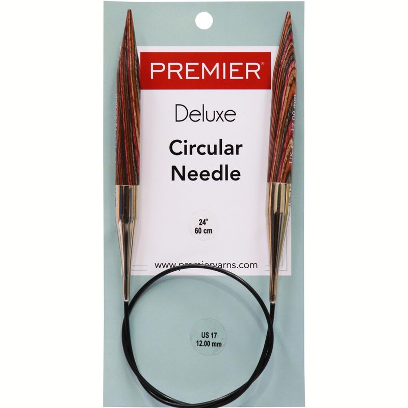 Premier Fixed Circular Knitting Needles 24"-Size 17/12mm