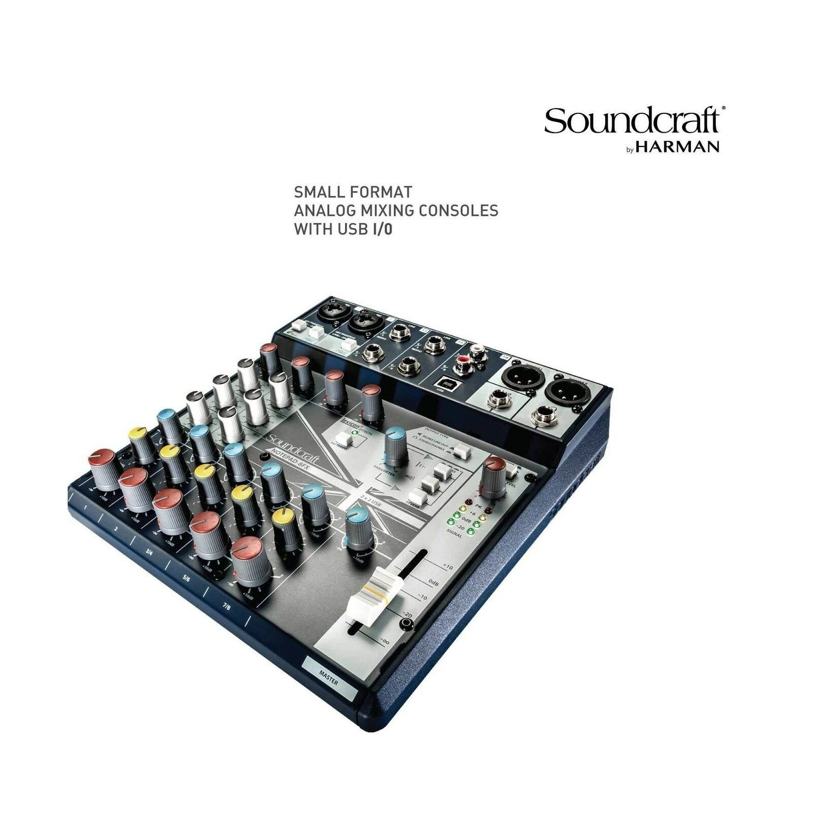 Soundcraft Notepad-8FX Small-format Analog Eight-Channel Mixing Console with ...