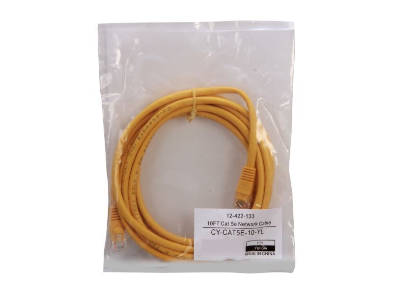 Coboc CY-CAT5E-07-YL 7 ft. 350Mhz UTP Network Cable