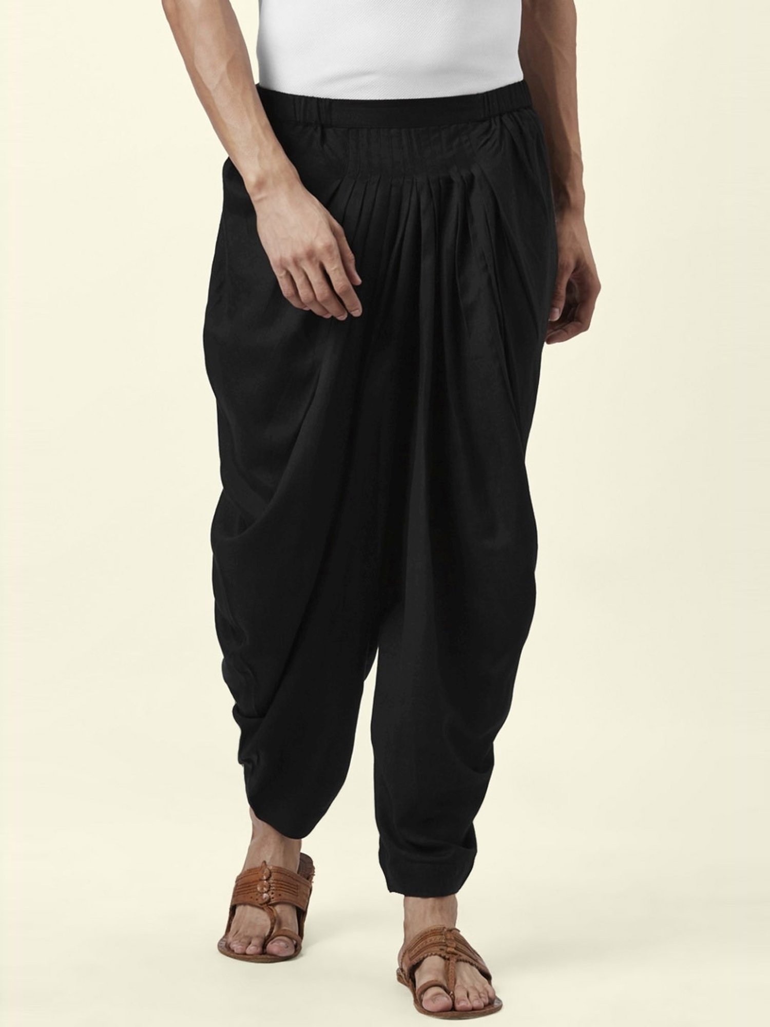 Indus Route by Pantaloons Black Regular Fit Ethnic Pants