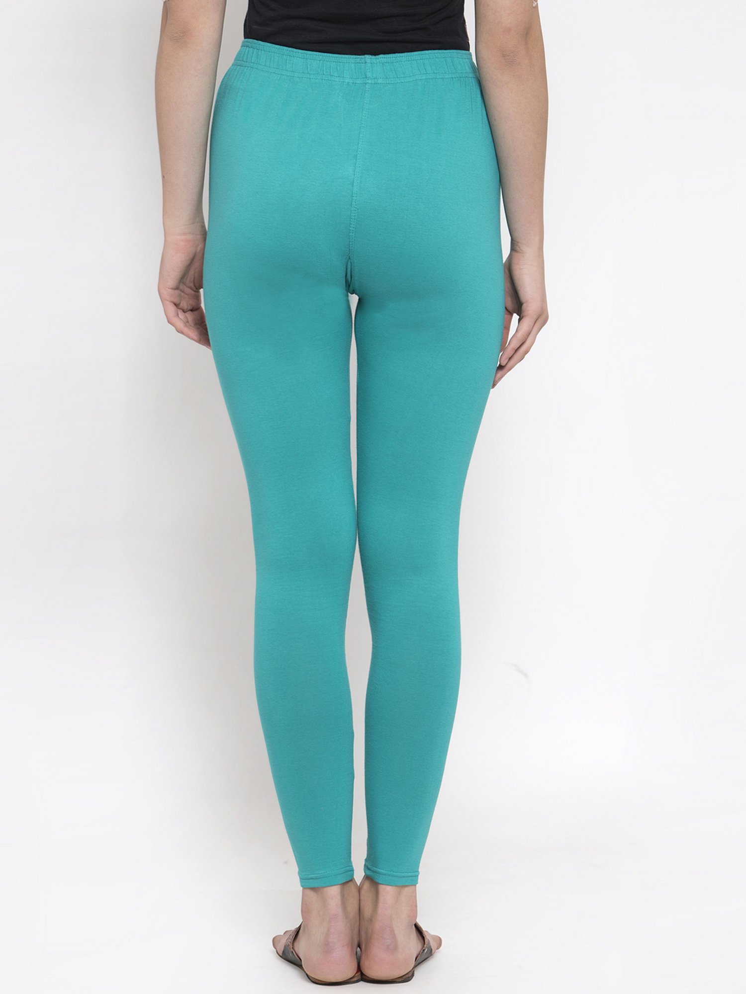 TAG 7 Orange & Turquoise Leggings - Pack of 2