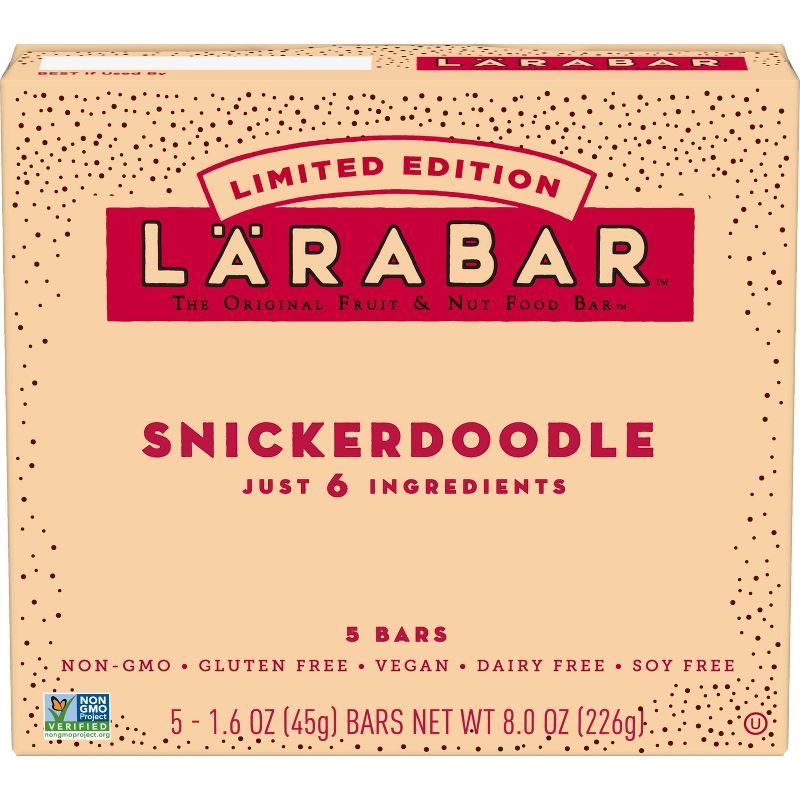 Larabar Snickerdoodle Nutrition Bar - 5 ct