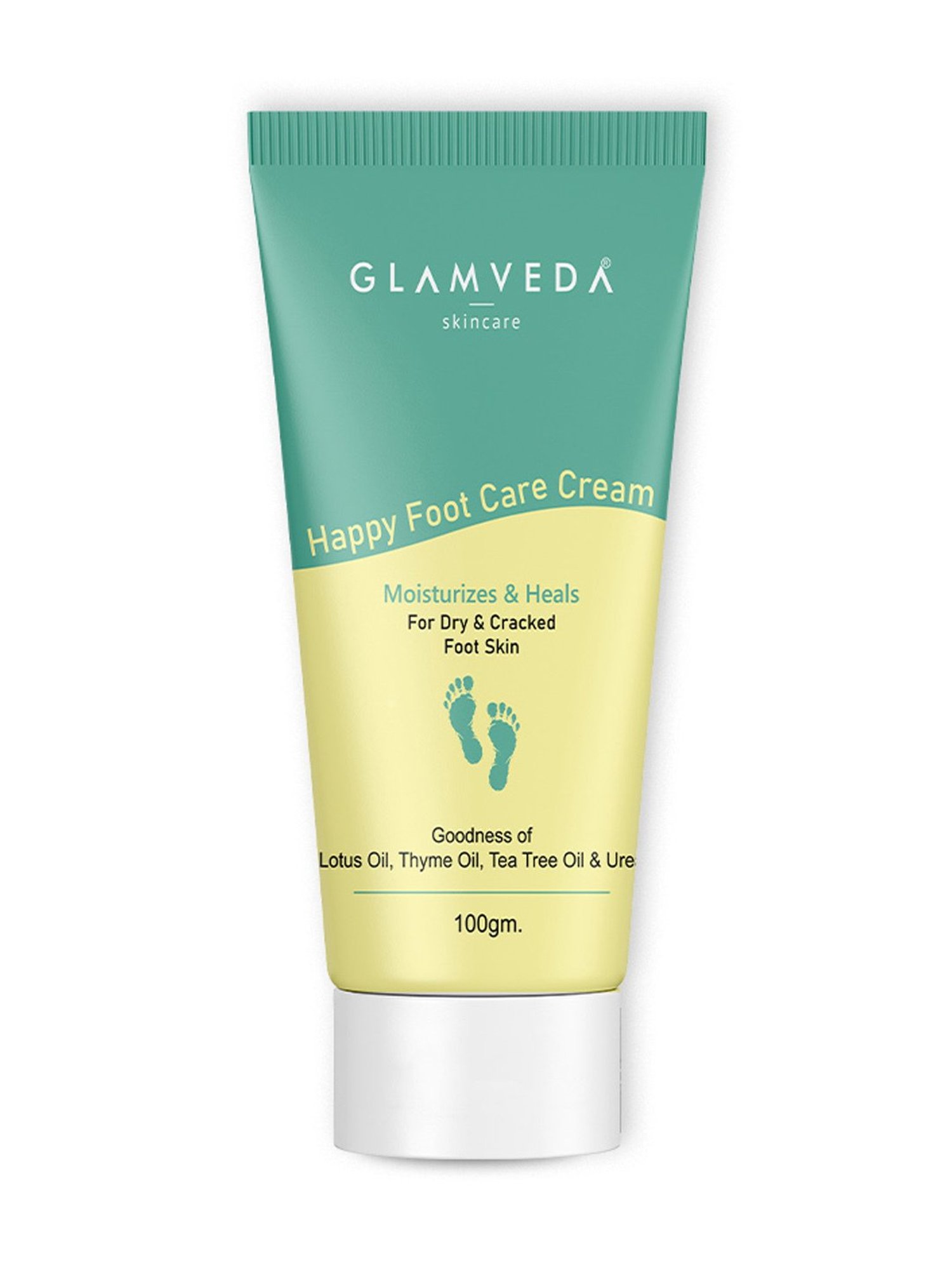 Glamveda Happy Foot Care Cream for Cracked Heels - 100 gm