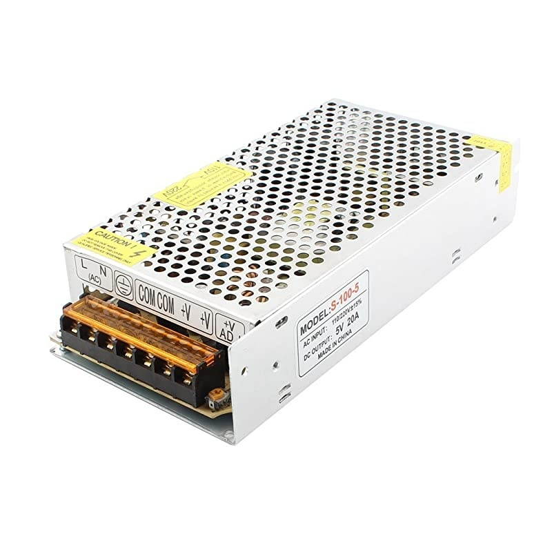 5V 20A 100W Universal Regulated Switch Power Supply Power Transformer for LED Strip LightCCTV CameraSecurity SystemRadioComputer Project