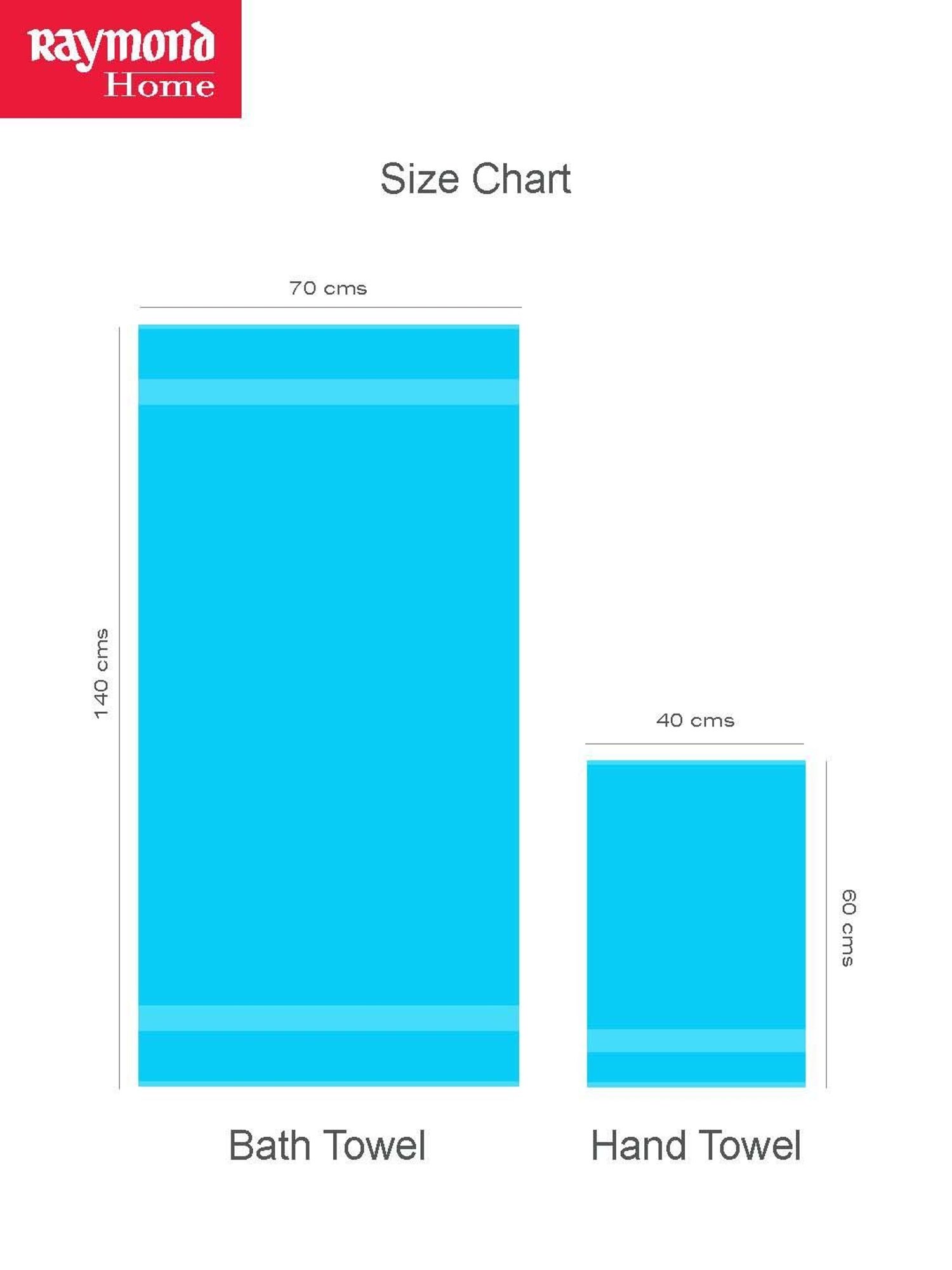 Raymond Home Neo Blue 450 GSM Cotton Hand Towel