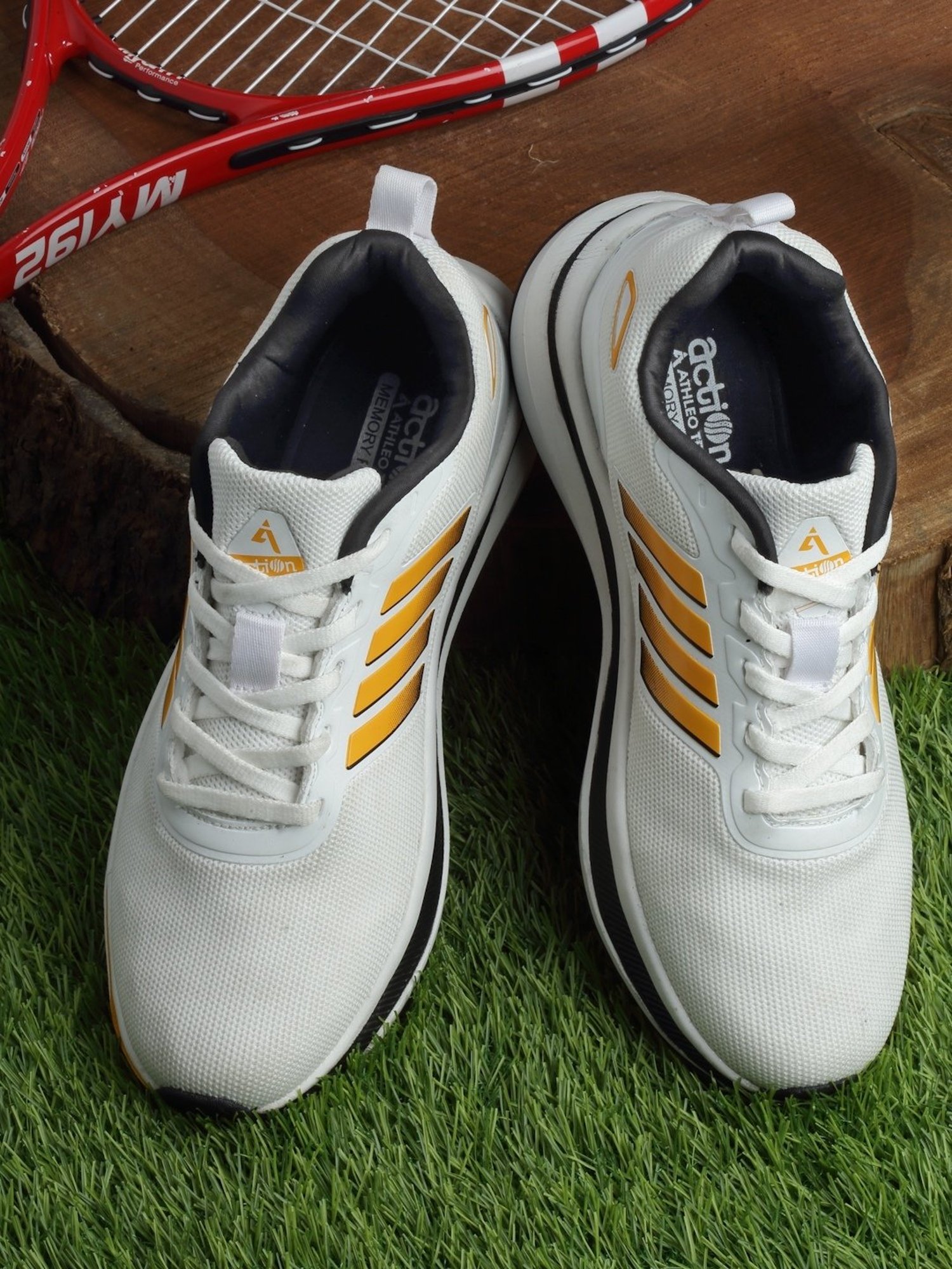 Action Men's White Running Shoes