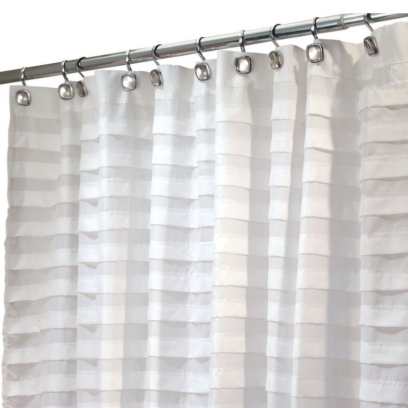 Tuxedo Shower Curtain White - iDESIGN