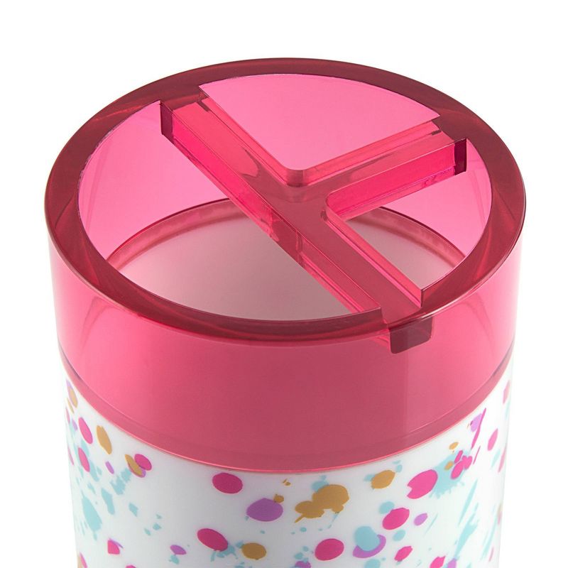 3pc Confetti Bath Set with Tumbler Pink - Allure Home Creations