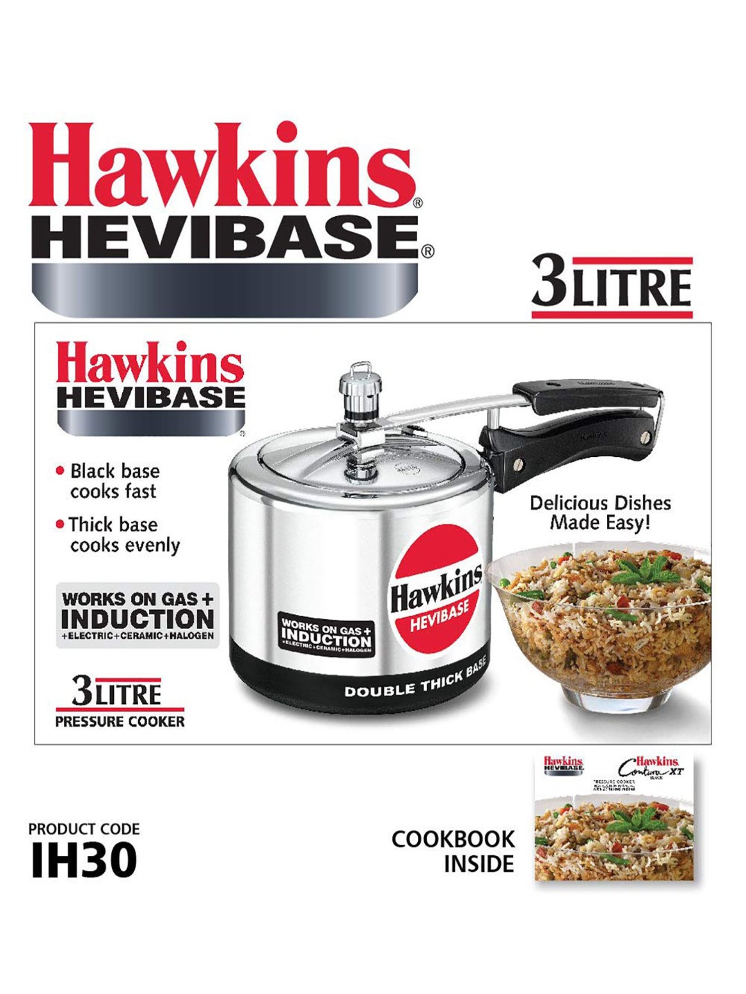 Pigeon Silver Stainless steel Pressure Cooker (10 L)