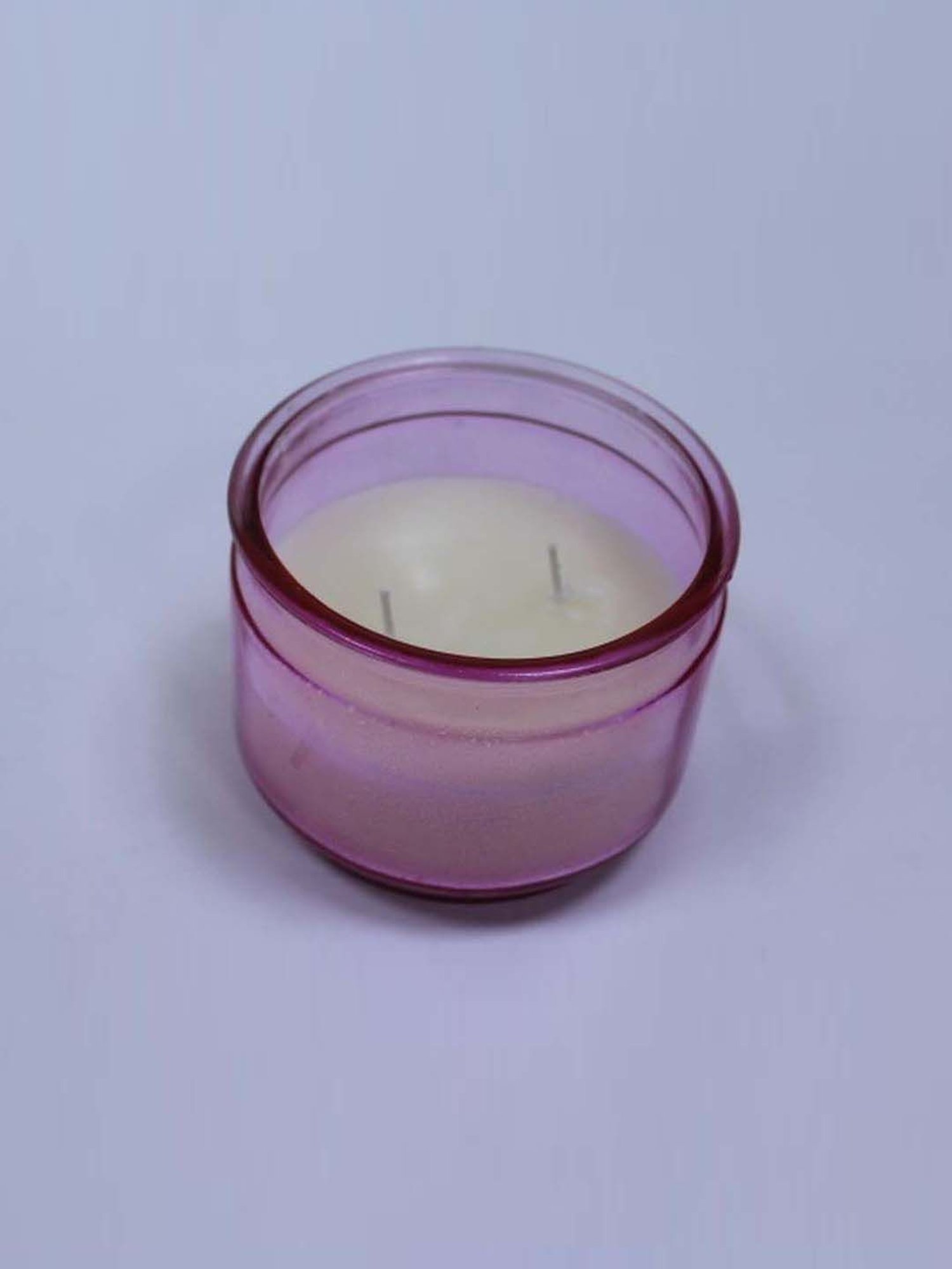 HOSLEY Purple Glass Jar Candle
