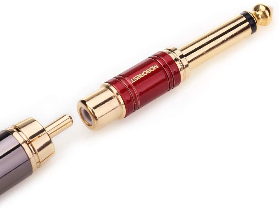 Elite Core SuperFlex Gold SFP-Y15QT Two 1/4-Inch TS to TRS Y Patch Cable 15-Feet