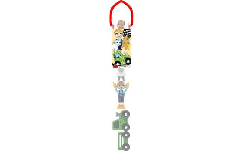 J'adore J'adore Farmer Bobby Natural Wooden Toy Playset