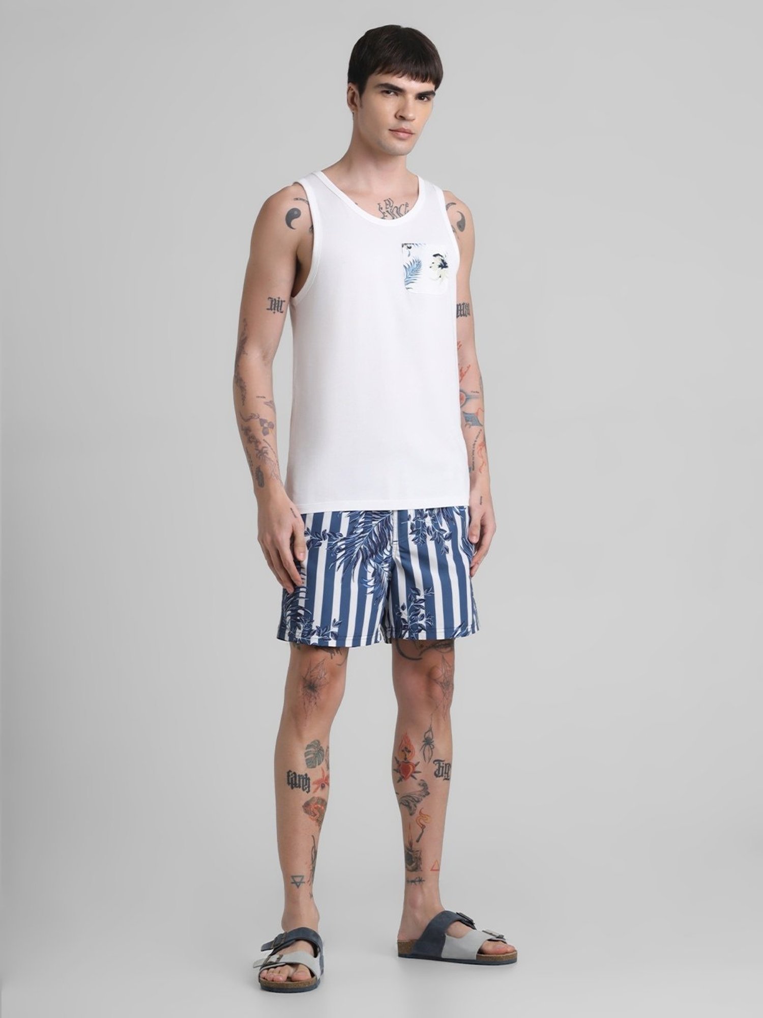 Jack & Jones Cloud Dancer Cotton Slim Fit Tank Tee