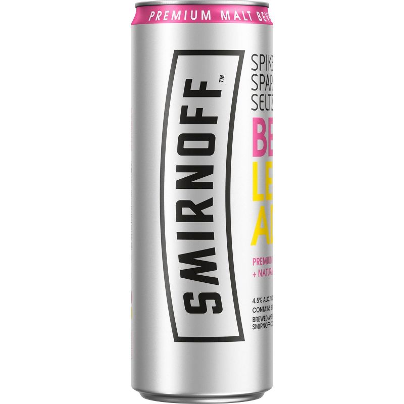 Smirnoff Berry Lemonade Spiked Sparkling Seltzer - 6pk/12 fl oz Slim Cans